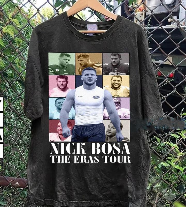 Vintage Nick Bosa Era Tour Shirt,Football shirt,Game day shirt,American Football Shirt,Classic 90s Graphic Tee,Football Fan Gift - Unisex T-Shirt, Hoo