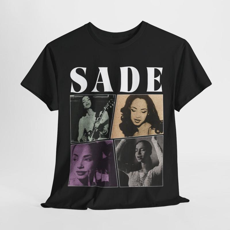 Sade Vintage Style T-Shirt, Sade Singer Music Vintage 90Ã¢â‚¬â„¢S Menswear Unisex T-shirt Cotton Tshirt