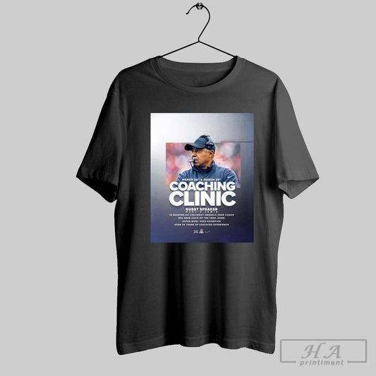 Poster March 28 29 2025 Coaching Clinic Guest Speaker Marvin Lewis Over 40 Years Of Coaching Experience T Shirt