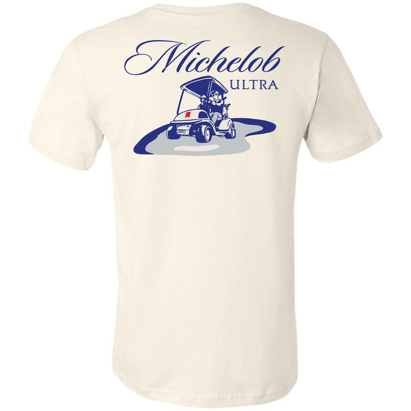 Michelob Ultra - Golf Caddie 2-sided T-shirt - Unisex Style Essentials - Colorful Range - Statement Pieces - Fashion For All - All Sizes Offered