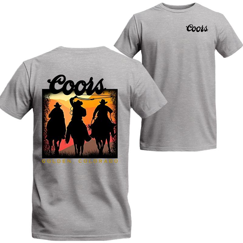 Coors Cowboy T-shirt Unisex T-Shirt , Coors Short Sleeve Tee, Unisex Shirt