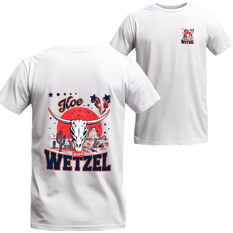 Koe Wetzel Bullhead Cowboy T-shirt, Cowboy Short Sleeve Tee, Unisex Shirt, Menswear Top, clothes seasons