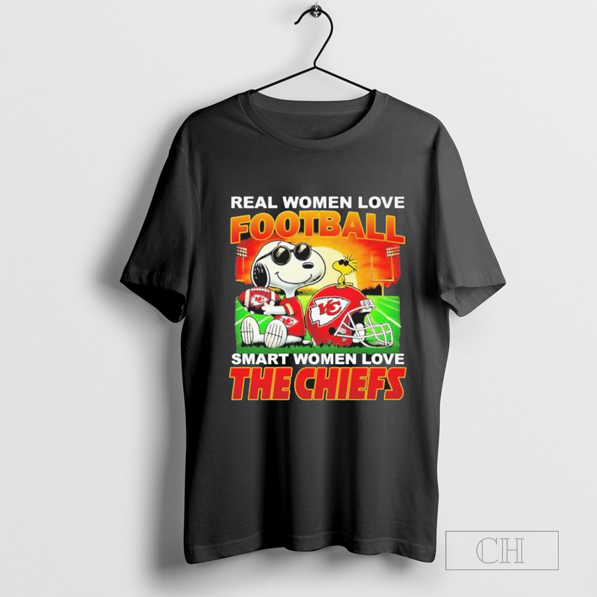 Snoopy And Woodstock Real Women Love Football Smart Women Love The Chiefs Vintage Shirt