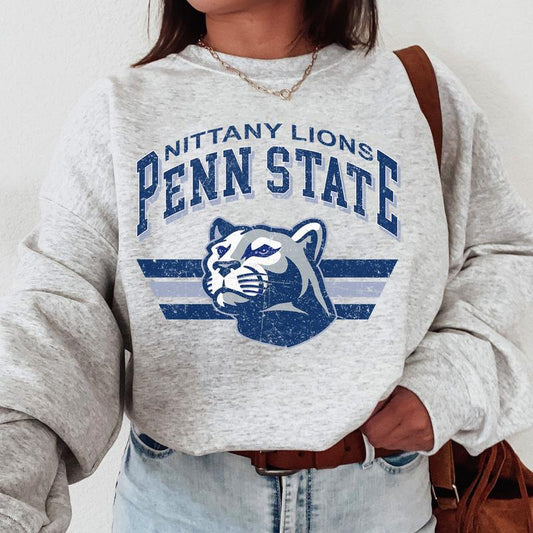 Penn State Nittany Lions Vintage Football NCAA Sweatshirt, Vintage Sweatshirt NCAA, Classic Sport Sweatshirt, Gifts For Football Fan Sport