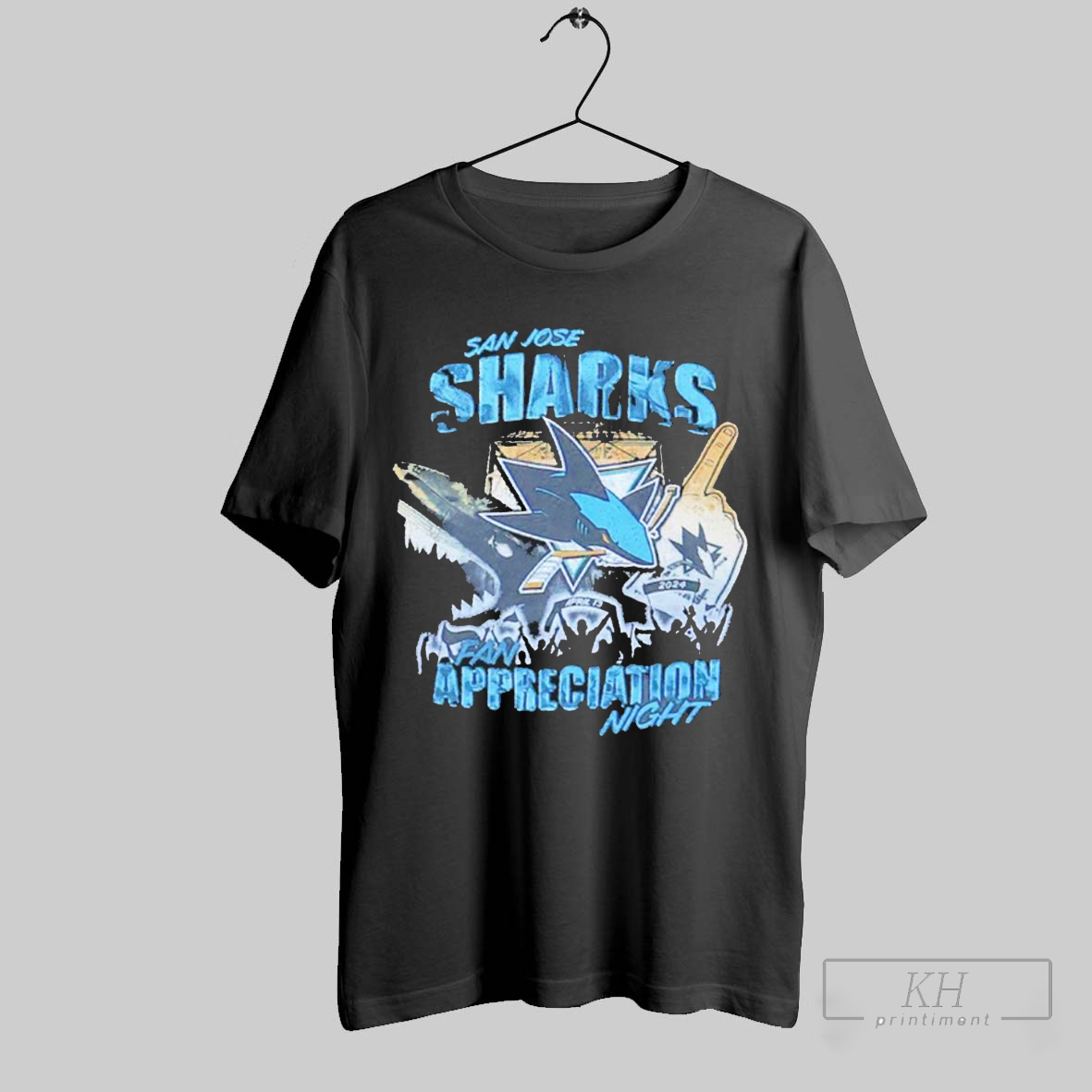San Jose Sharks Fan Appreciation Night 2025 T Shirt T Shirt