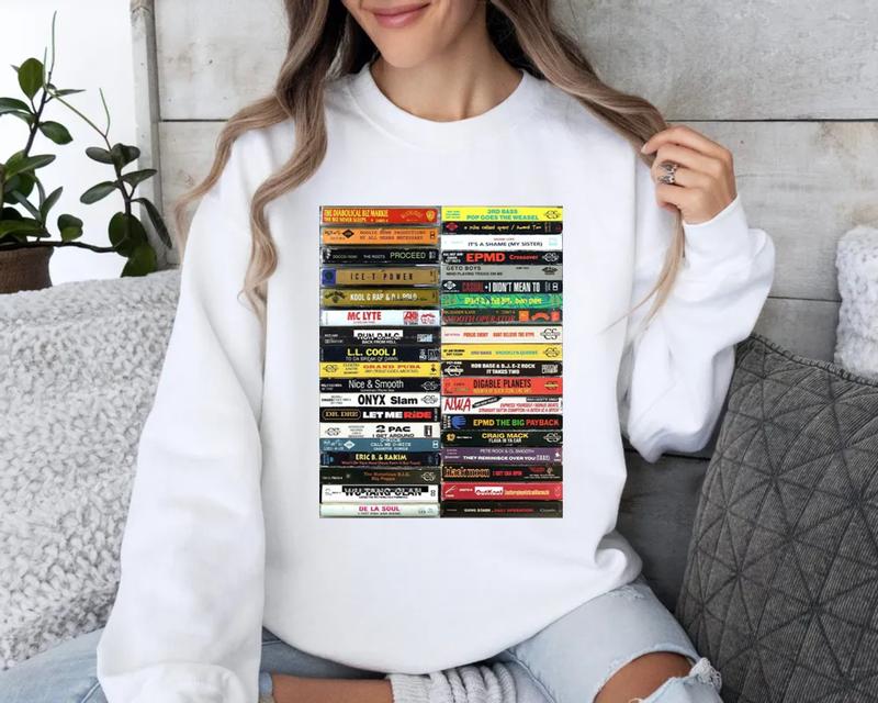 Hip Hop Old School Cassette Tape Tshirt Sweatshirt Hoodie, Nice And Smooth, Golden Age Hip Hop Gangstaa Rap Shirt, Unisex Sweater Pullover Tee
