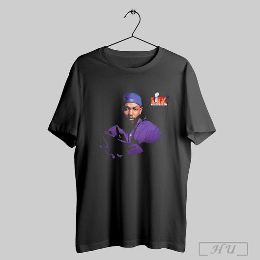 Super Bowl Lix Apple Music Hafttime Show Kendrick Lamar Hip Hop Mvp Takes The Big Stage Two Sides Unisex T Shirt Sweatshirt Poster