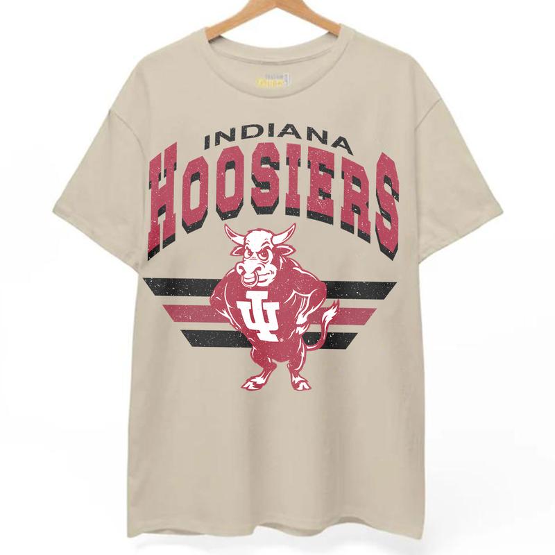 16. Indiana Hoosiers Vintage NCAA Sweatshirt, Indiana University Sports Gear Shirt, Classic Unisex College Fan Gift