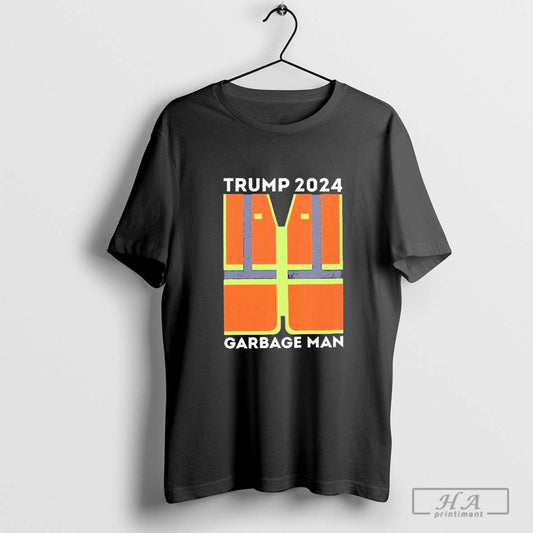 President Trump 2024 Garbage Man Funny Garbage Patriots Support T-Shirt
