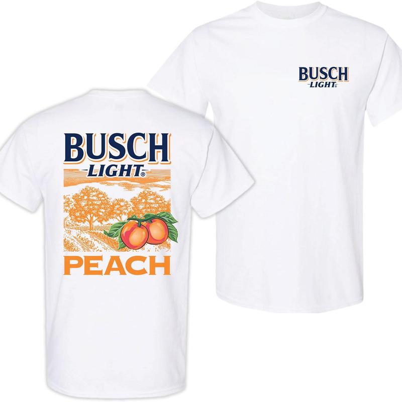 Busch Light Peach Scenic T-Shirt, Unisex T-shirt, Full Color, Menswear Top, For Him, For Her