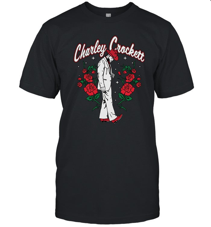 2023 Charley Crockett Rose Garden T Shirts