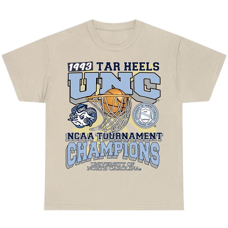 UNC Men Shirt 1993 TAR Heels UNC Champions T-Shirt, Full Color T-Shirt, Unisex T-Shirt, For Men, For Women billabongshirts