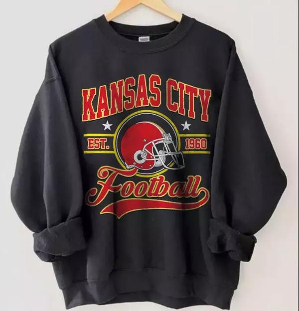 Kansas city Football shirt, 90s Vintage kansas city 1960 football sweatshirt, KC #chiesff shirt