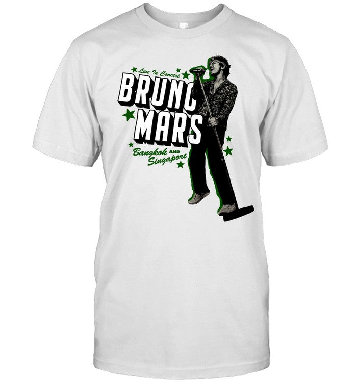 Limited Bruno Mars Bangkok And Singapore Tour 2024 Shirt