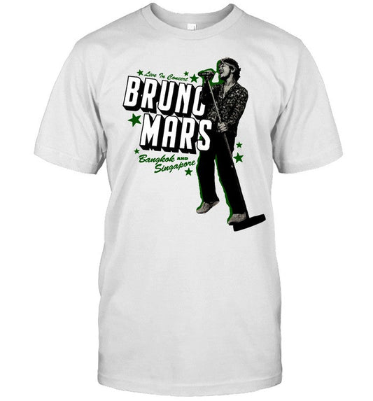 Limited Bruno Mars Bangkok And Singapore Tour 2024 Shirt