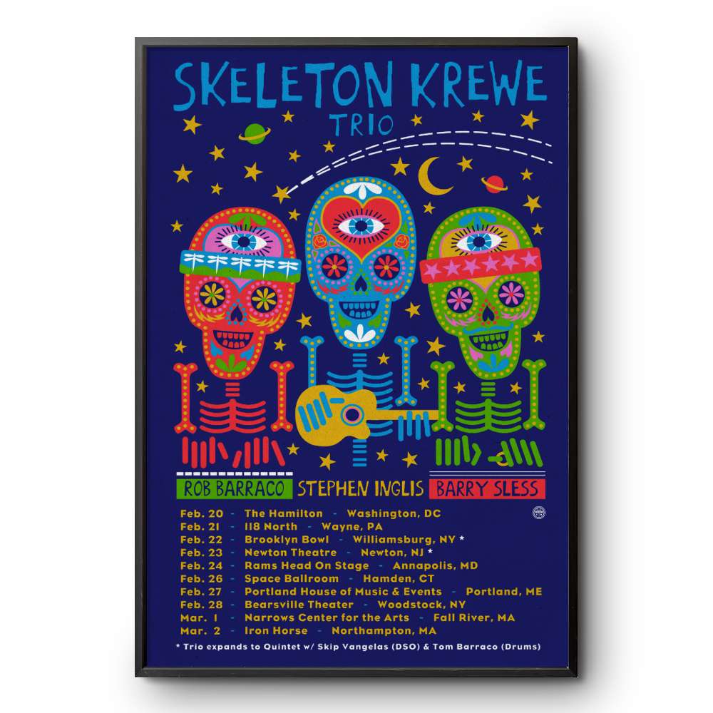 Event Dark Star Orchestra Skeleton Krewe Trio 2025 Poster