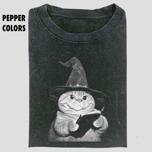 Retro WIZARD CAT Tee, WIZARD CAT Shirt, Funny The Lord Of The Rings Shirt, Funny Shirt, meme shirts, Unisex T-Shirt, Menswear Womenswear Streetwear