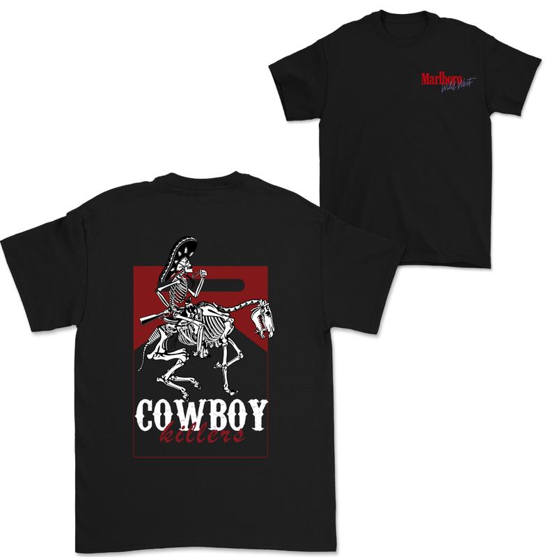 Vintage Marlboro Cowboy Wild West Shirt, Country Music, Cowboy Kille T-shirt Menswear Top