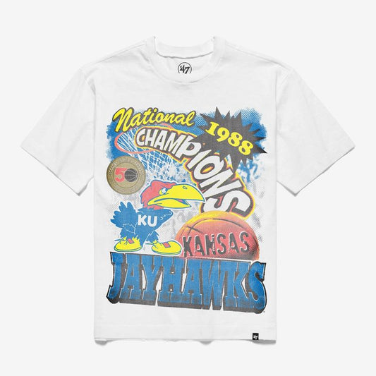 KANSAS JAYHAWKS BONANZA FOUNDATION TEE, VINTAGE GRAPHIC TEES, TP