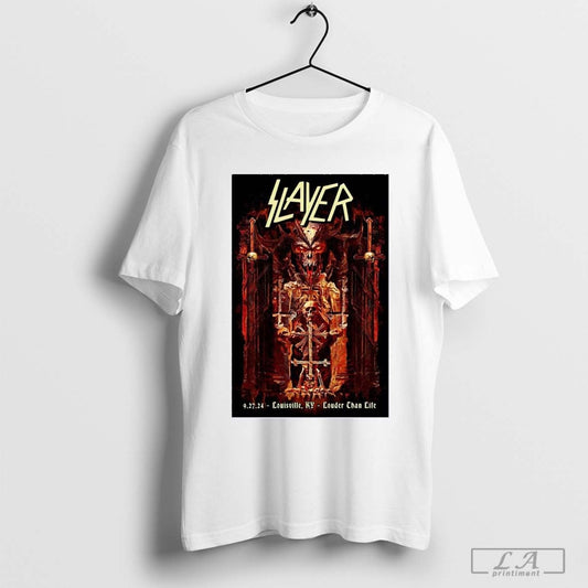Slayer September 27, 2024 In Louisville, KY Tour Poster Shirt
