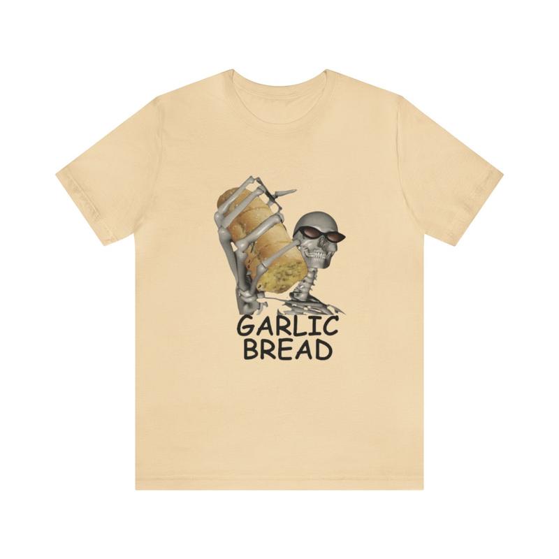 Garlic Bread Skeleton Meme - Funny T-Shirts Gag Gifts with Skeleton Humor Ironic Tees Parody Gifts for Garlic Bread Lovers