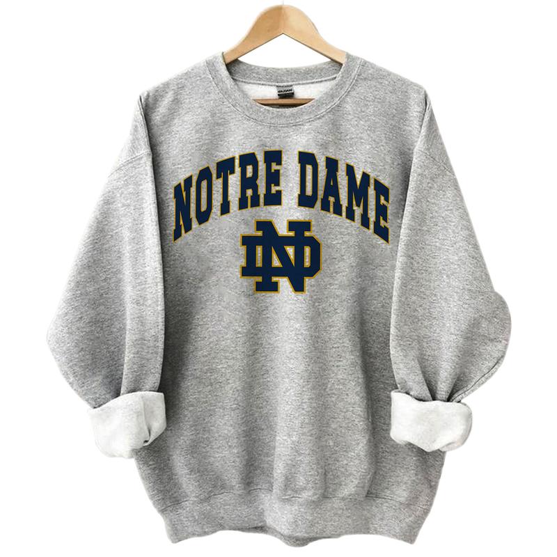 Notre Dame Fighting Irish NCAA Football Vintage Shirts, Graphic University of Notre Dame NCAA Basketball Team Shirt, Gift Top Unisex Cotton Shirt For Sport Fan, Men, Women