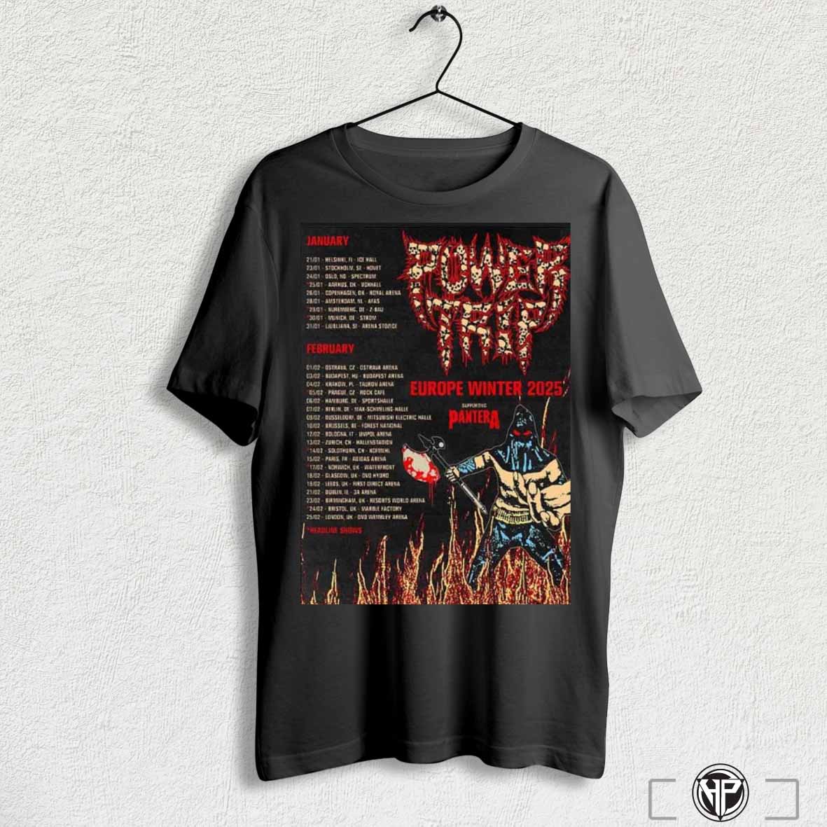 Power Trip Europe Winter 2025 With Pantera Performances Scheduled On January And February Shirt