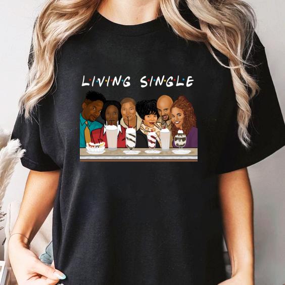 Vintage Living Single Shirt, Living Single Sweatshirt, Music Tee Shirt, Living Single Tee Shirt, Gift For Fan