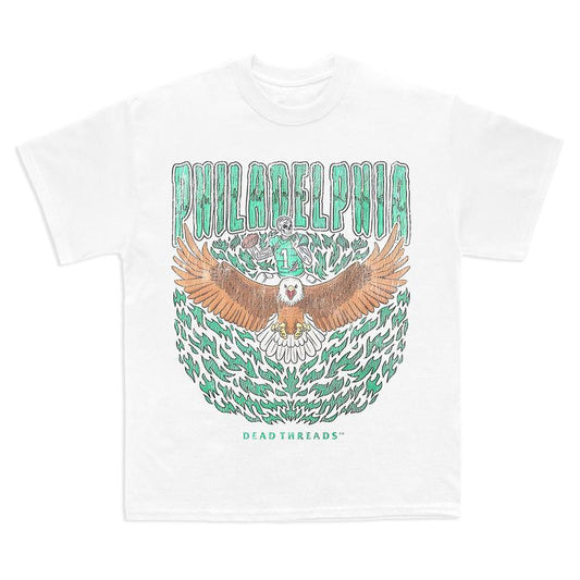 Philadelphia football, The Deadman Eagle Graphic T-Shirt, Full Cotton, Men's Top Women's Top American Football Team Shirt Fabric Menswear Womenswear