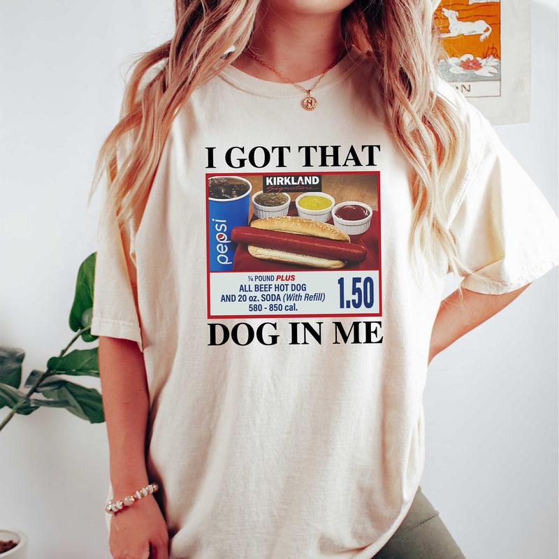 I Got That Dog in Me Shirt, Christmas Holiday Shirt, Hotdog Shirt, Meme Funny TShirts - Hoodie - Sweatshirt, for Men for Women