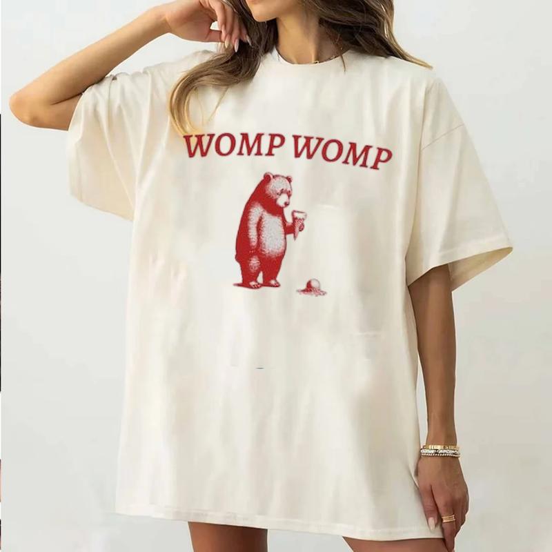 Funny Retro Womp Womp T-Shirt, Ice-Cream Fail T-Shirt Unisex Fabric Cotton Collar