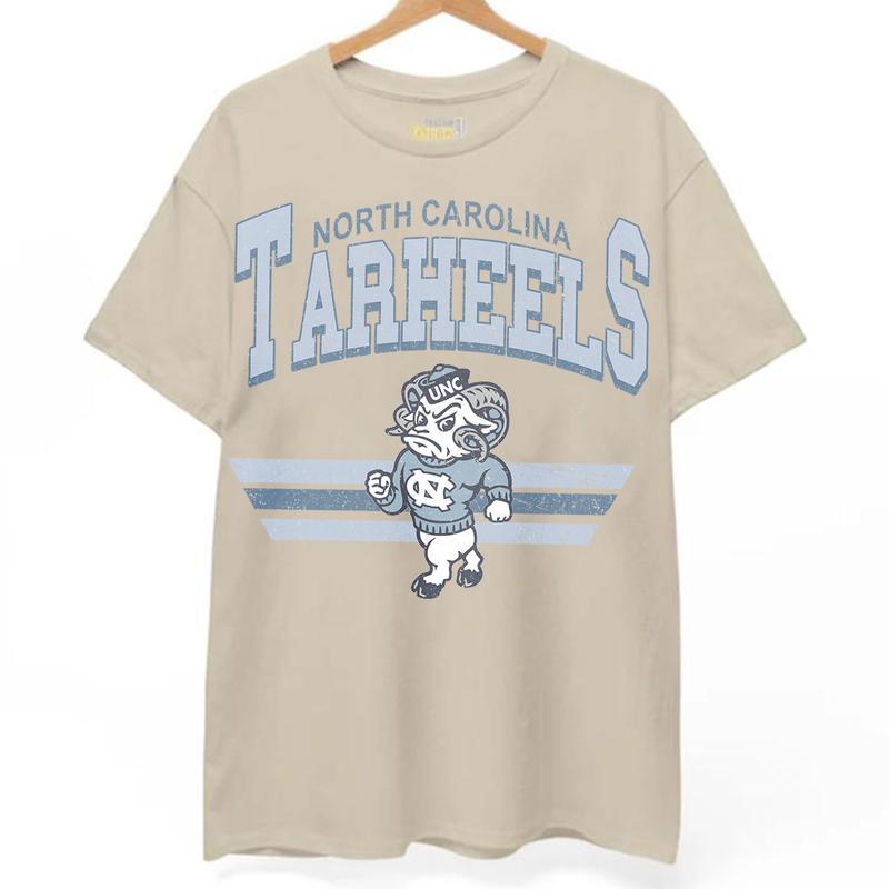 North Carolina Tar Heels Vintage NCAA Sweatshirt, Unisex Tar Heels Football Shirt, Classic Sport Hoodie Gift, Football Fans, Cotton T-Shirt, Hoodie