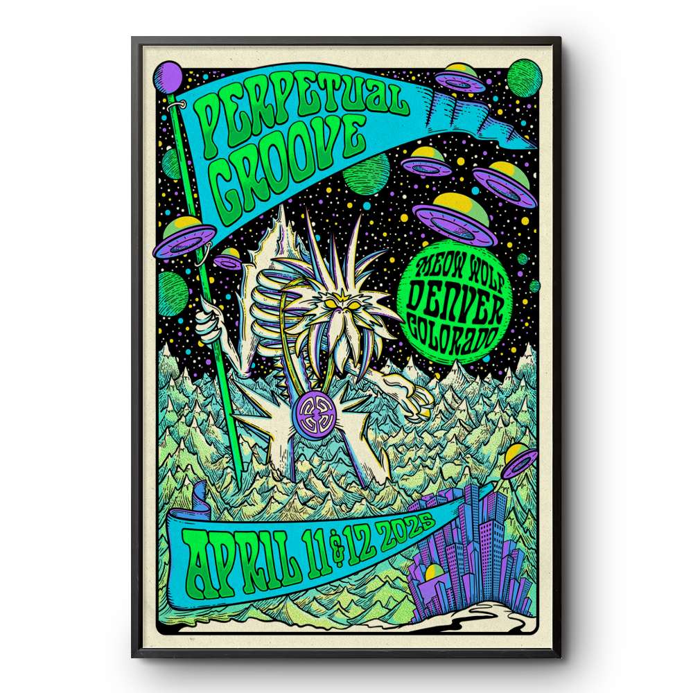 Meow Wolf Denver Event April 11-12 2025 Perpetual Groove Poster