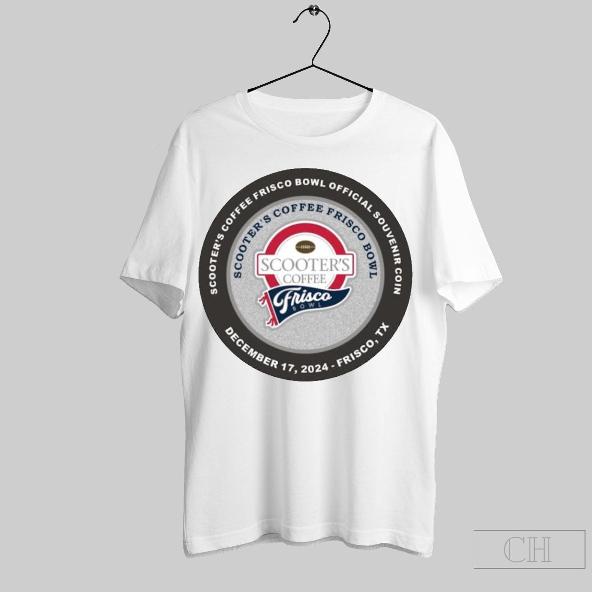 Scooters Coffee Frisco Bowl Souvenir Coin December 17 2024 Frisco Tx Circle Graphic T Shirt Sweater