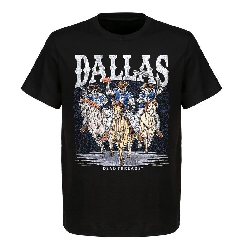 Dallas Football The Deadman Cowboys Graphic T-Shirt Ã¢â‚¬â€œ Heavy Cotton, Unisex Top for Men & Women, American Football Team Shirt, Premium Fabric