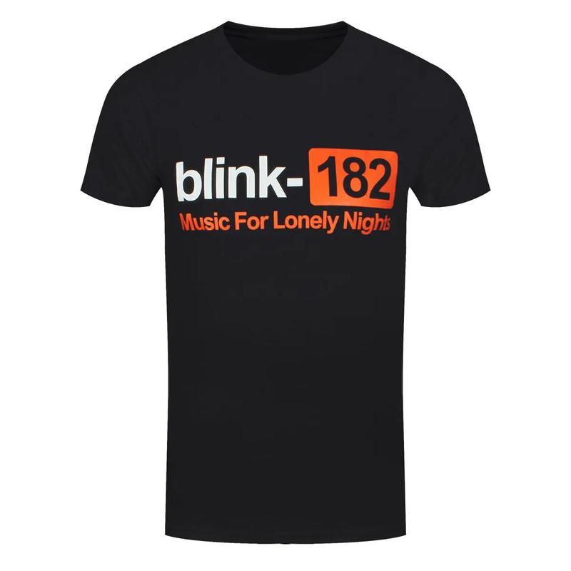 New Blink 182 T-Shirt Lonely Nights Rock T-shirt Black Cotton T-shirt