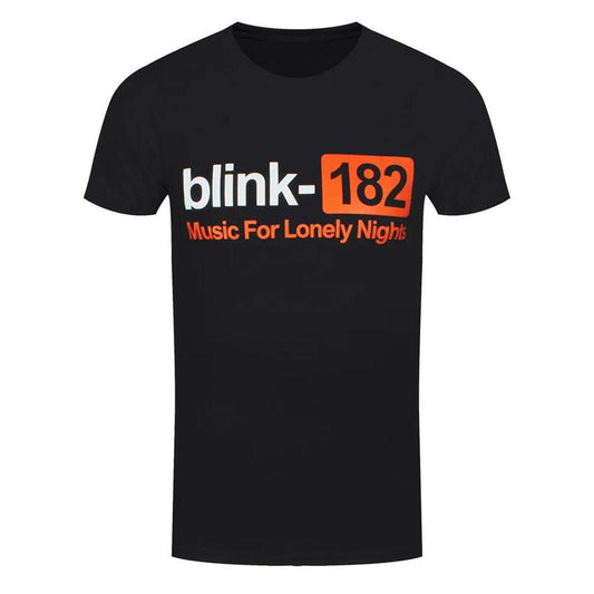 New Blink 182 T-Shirt Lonely Nights Rock T-shirt Black Cotton T-shirt