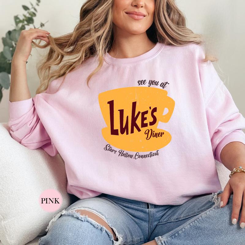 Luke's Diner Sweatshirt, Stars Hollow Tee, Cozy Fall Festival Sweatshirt, Perfect for Autumn Vibes, Gift for Best Friend, Gift for Him & Her - Trendin