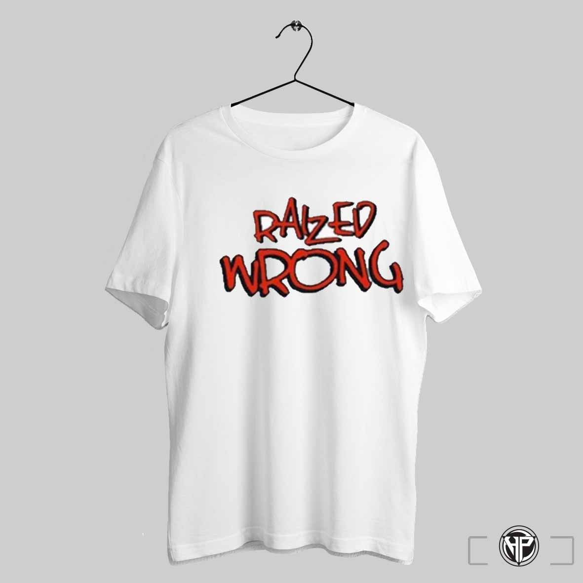 Raized Wrong Logo T Shirts Trendy Sweatshirt