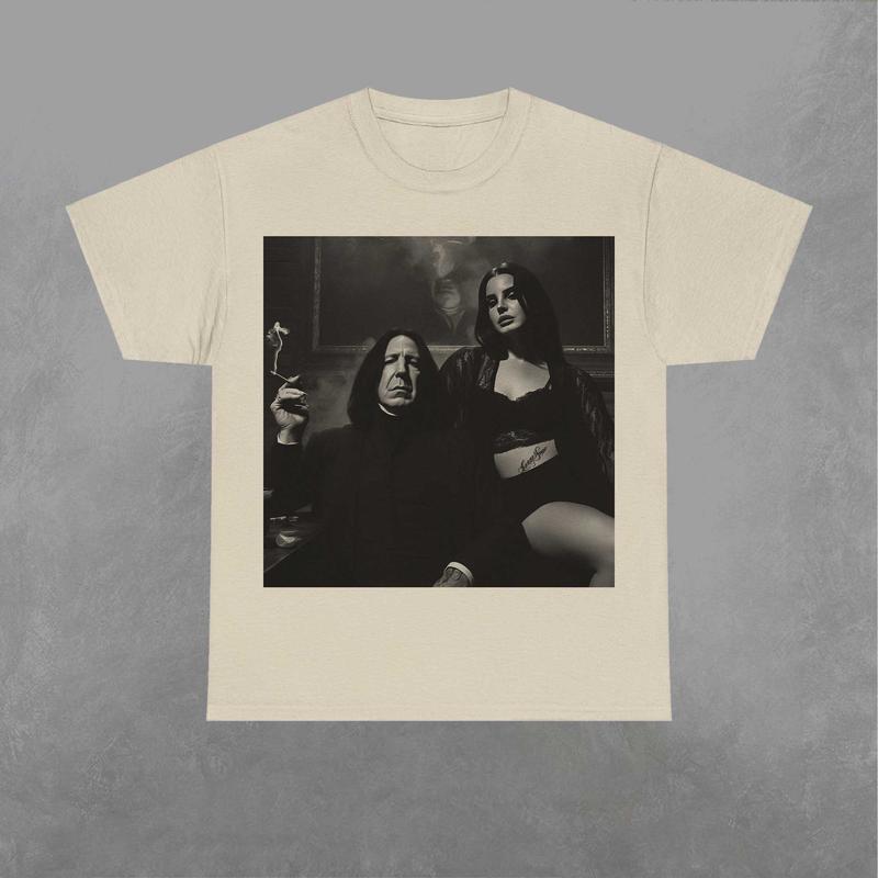 Snape Smokin Shirt, Snape Shirt, Wizard House TShirt, Wizarding Fan, Retro Funny Movie Graphic Shirt Classic Fabric Menswear Top