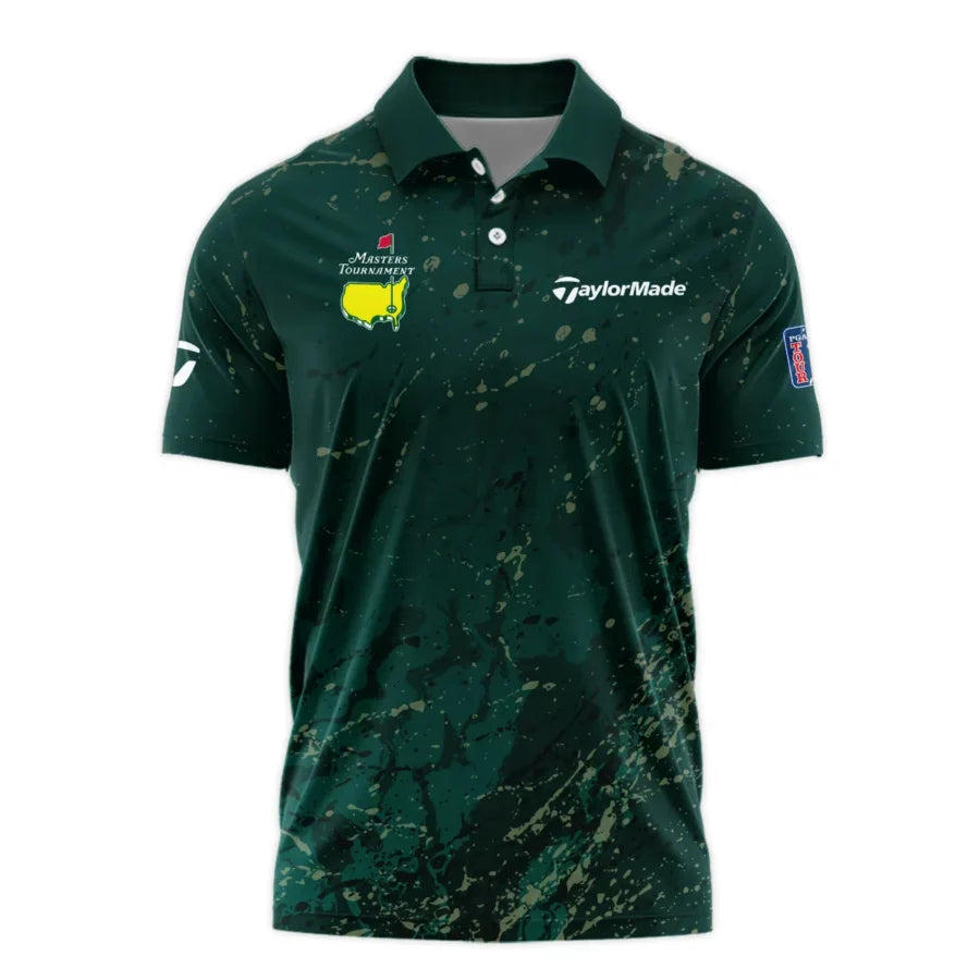 Old Cracked Texture With Gold Splash Paint Masters Tournament Taylor Made Polo Shirt Style Classic P
