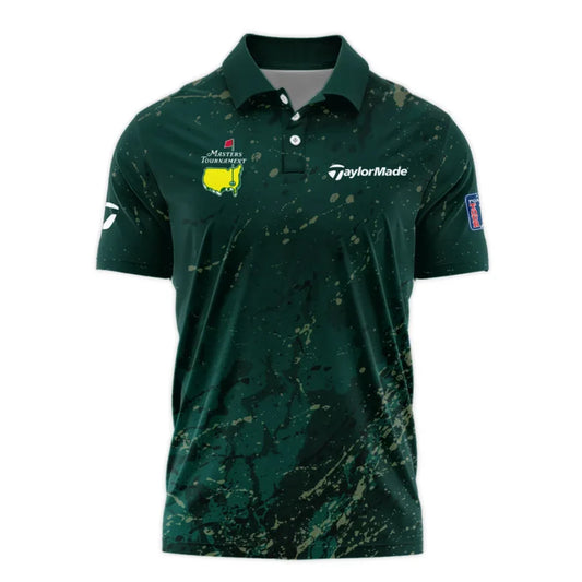 Old Cracked Texture With Gold Splash Paint Masters Tournament Taylor Made Polo Shirt Style Classic P