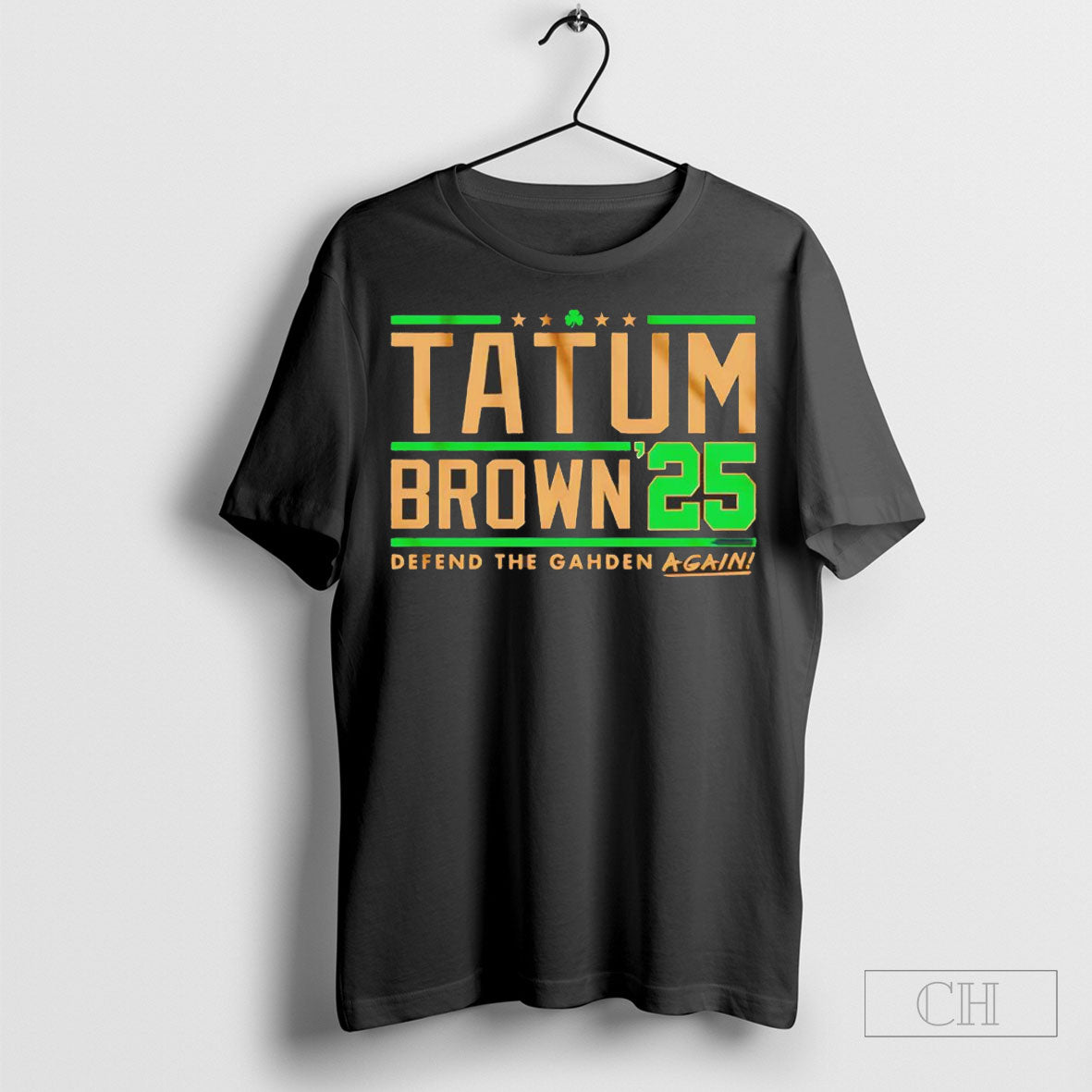 Tatum Brown 2025 Defend The Garden Again Boston Celtics Shirts
