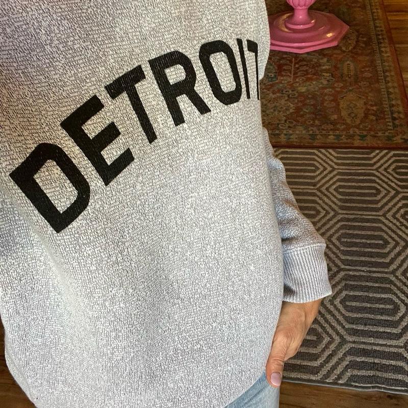 Men's Detroit Cozy Sweater crewneck Sweatshirt Menswear, Classic Cotton Texture groutfit outfits graphic hoodies