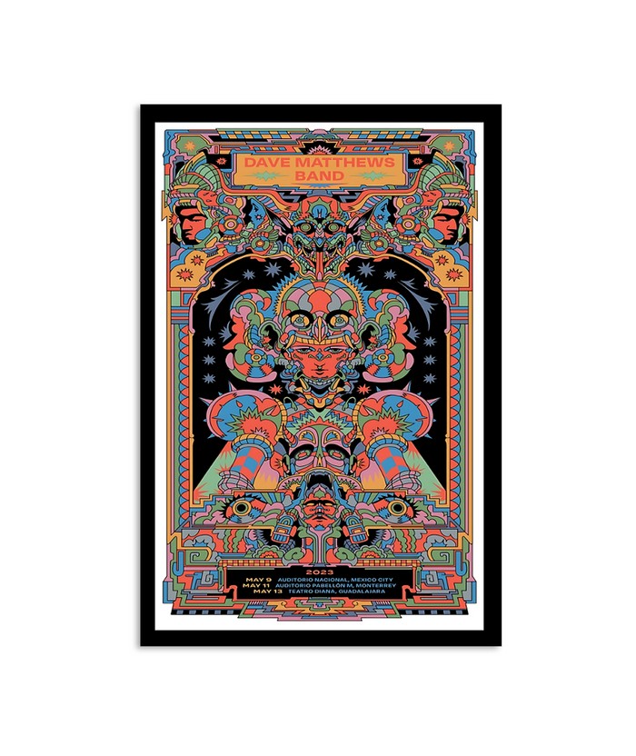 Dave Matthews Band Summer Tour May 9 11 13 2023 Poster