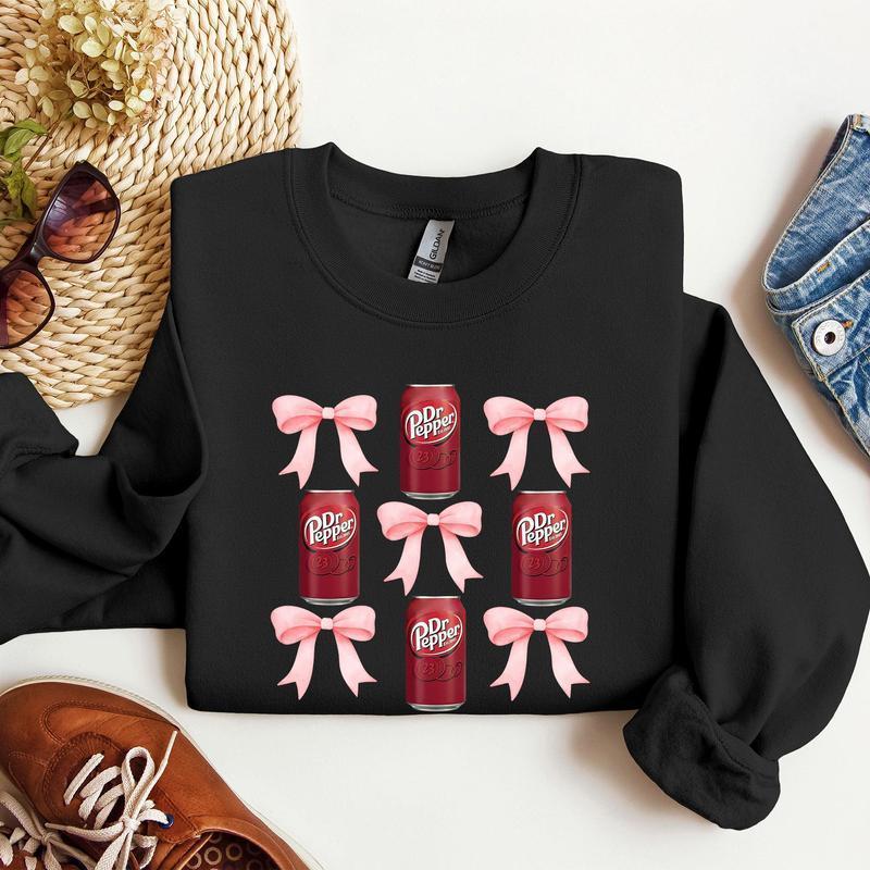 Dr Pepper, Soft Drink, Coquette, Preppy, Soda, Pop, Bows Sweatshirt Classic Menswear