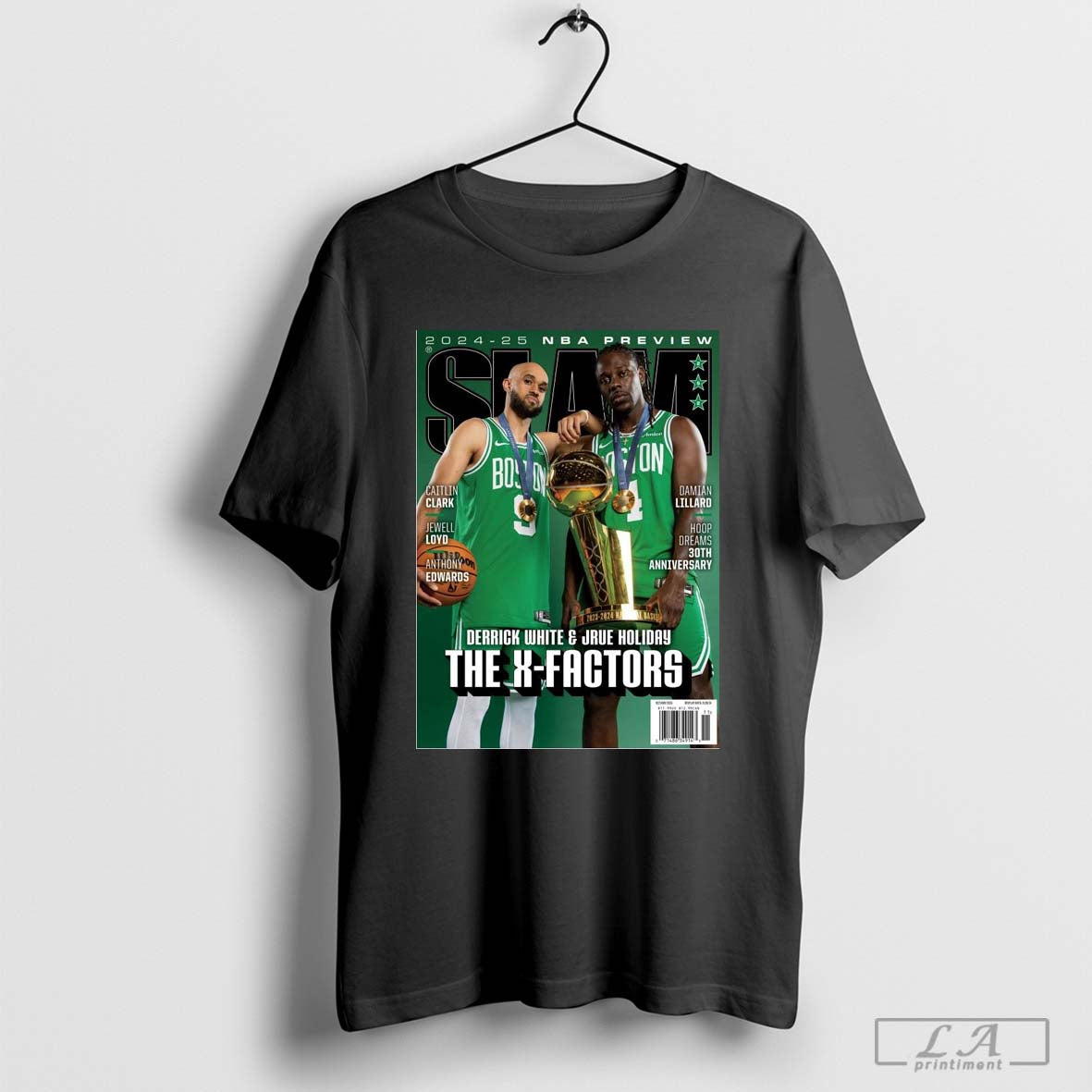 SLAM Derrick White And Jrue Holiday Boston Celtics NBA The X-Factors Poster T-shirt