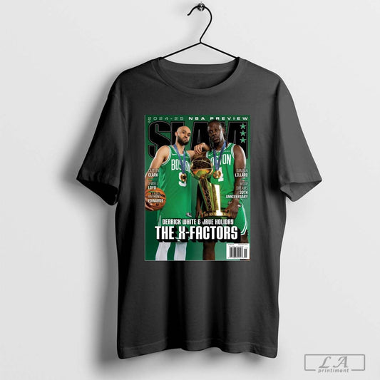 SLAM Derrick White And Jrue Holiday Boston Celtics NBA The X-Factors Poster T-shirt
