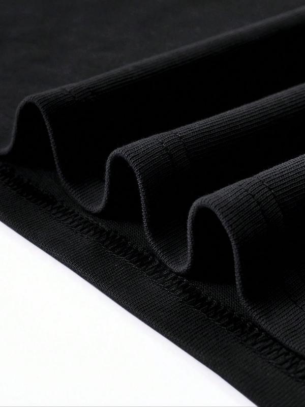 Men's Sword & Letter Print Round Neck Tee, Regular Fit Casual Short Sleeve T-shirt, Graphic Tees,Ã‚Â Men's Summer Top for Daily Wear, Summer Outfits 2024