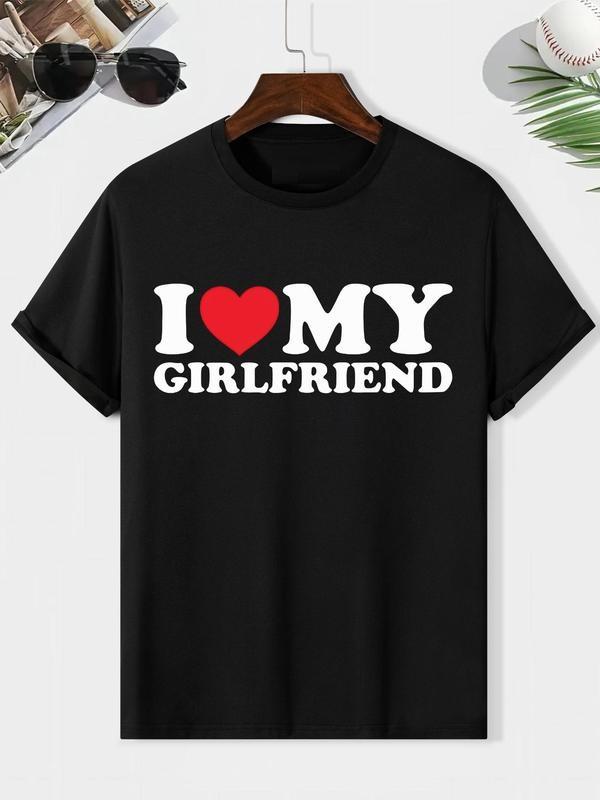 I Love My Girlfriend Shirt, Boyfriend Gift, I Heart My Girlfriend Shirt, Retro Shirt For Couple, Funny Valentine's Gift, Classic Unisex T-Shirt, Gifts